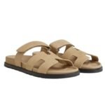 Hermes Chypre Sandal Beige Suede - Image 2