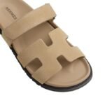 Hermes Chypre Sandal Beige Suede - Image 4