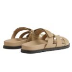 Hermes Chypre Sandal Beige Suede - Image 3