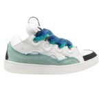 Lanvin Leather Curb - White Blue